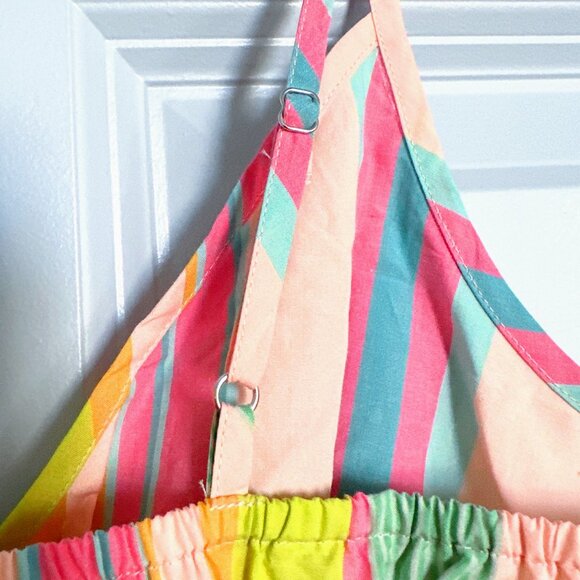 RAILS Carmen Guava Striped Multicolor Smocked Mini Dress Size Small NWT - Picture 6 of 7